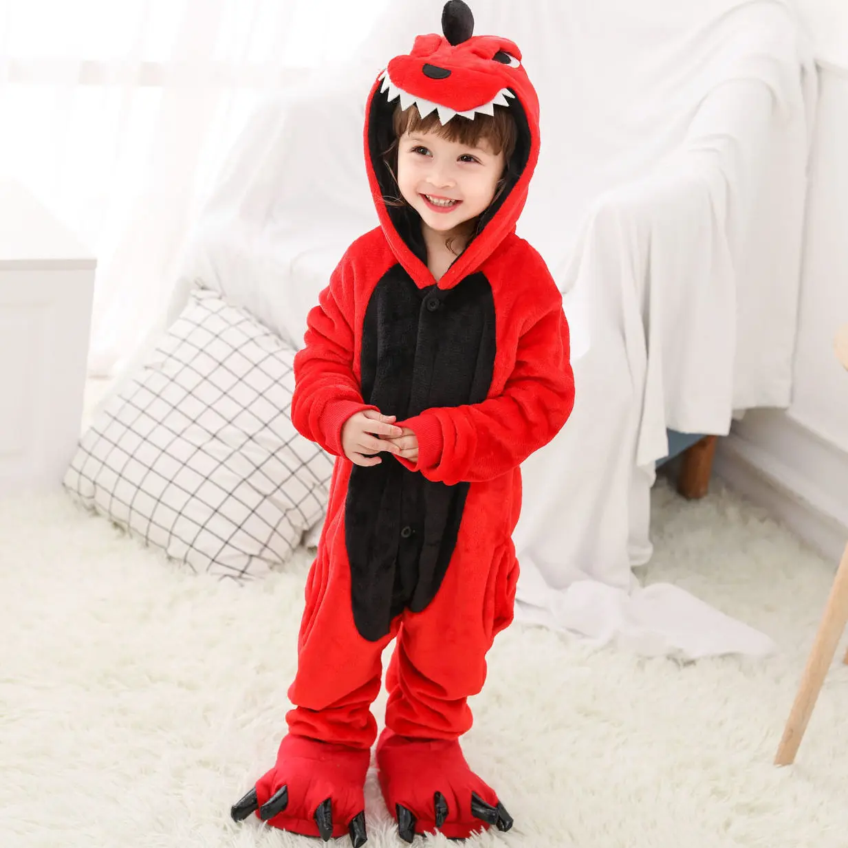 Children Kigurumi Unicorn Pajamas Kids Baby Anime Overalls Jumpsuit Tiger Onesie Cat Pajama Sleepwear Girl Cosplay Pyjama Pijama kids pajamas