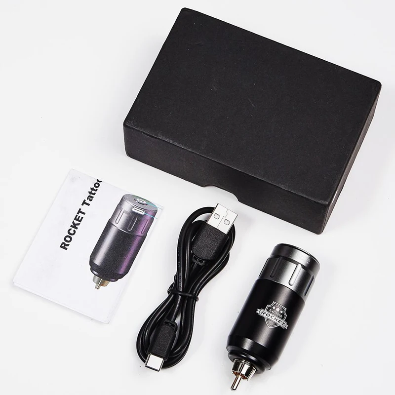 Tattoo Machine Set Wireless Tattoo Power Supply Rotary Pen Kit Japan Motor RCA Interface Mini