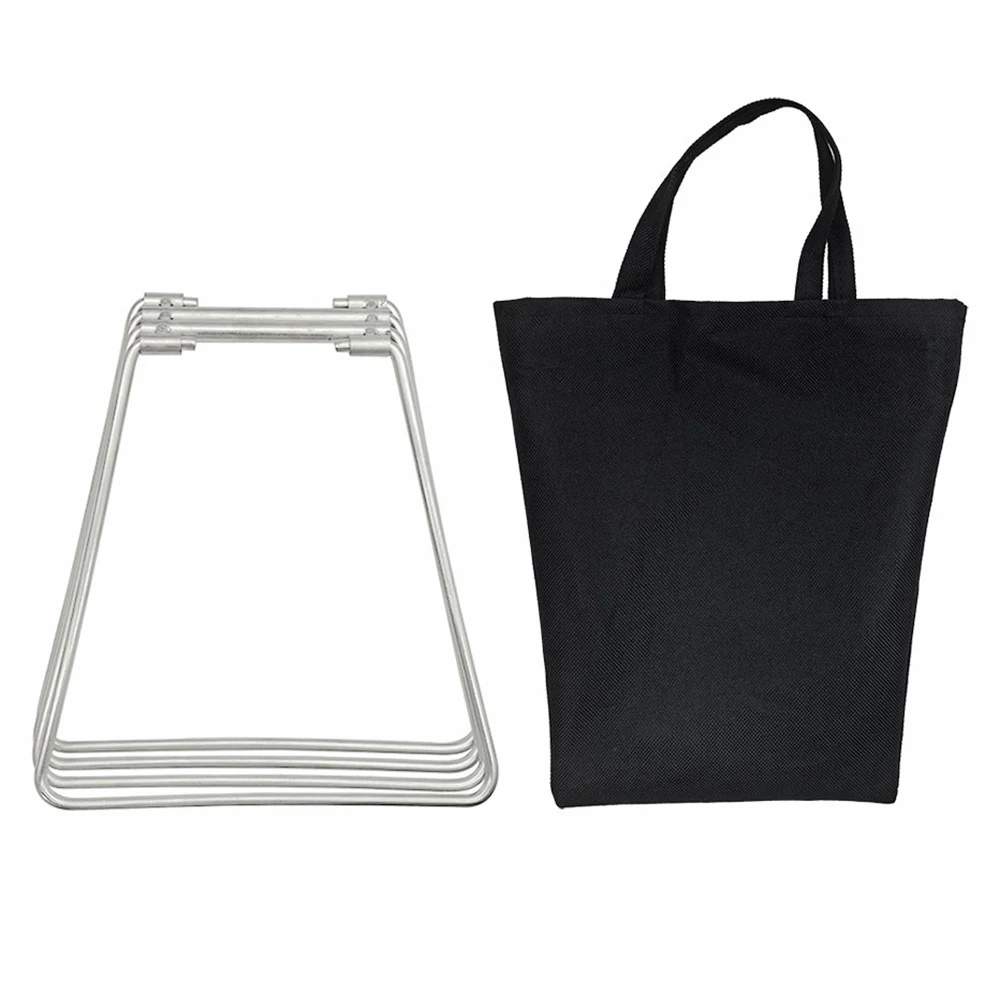 Camping Foldable Metal Stand Carbon Steel Organizer Box Folding Stand Outdoor Storage Boxes Shelves for Outdoor Picnic Fishing