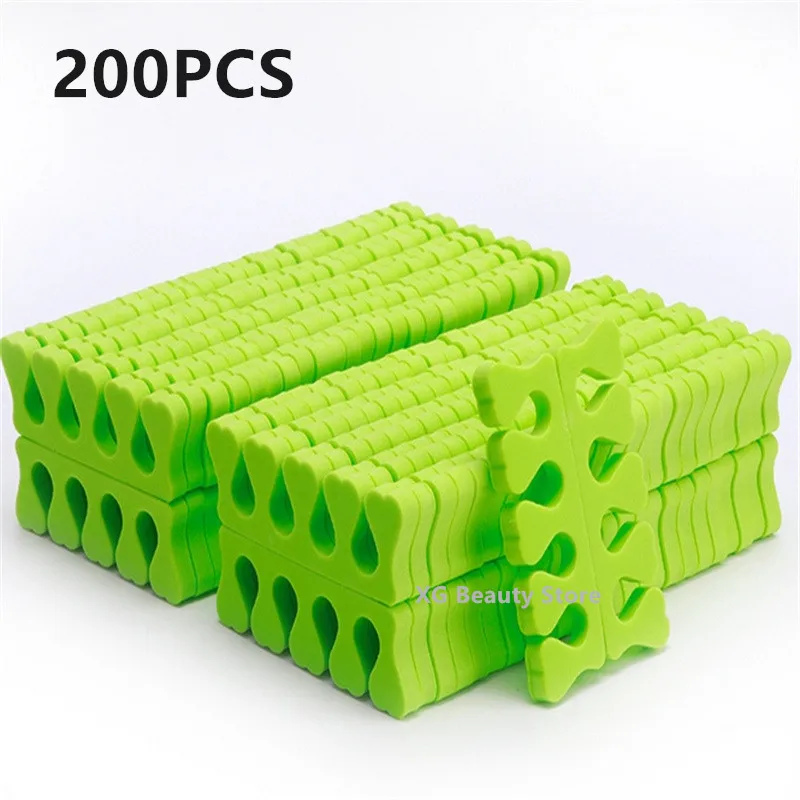 50/100/200PCS 네일 아트 발가락 구분 기호 손가락 발 스폰지 소프트 UV 젤 폴란드어 미용 도구 매니큐어 페디큐어 팩 네일 키트 ?