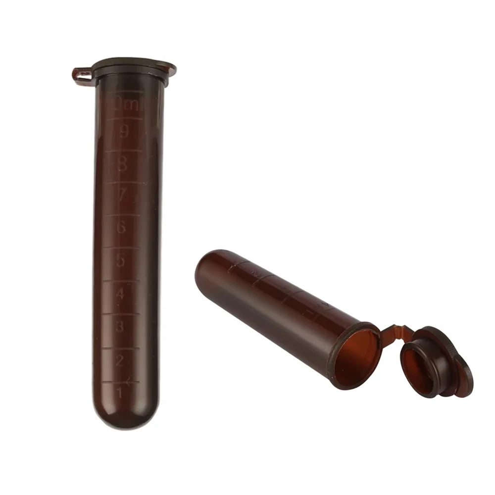 20Pcs 2/5/10ml Centrifuge Tube Protect from Light Test Tube With Scale Sample Vial Container Snap Cap Sealing Laboratory Supplies