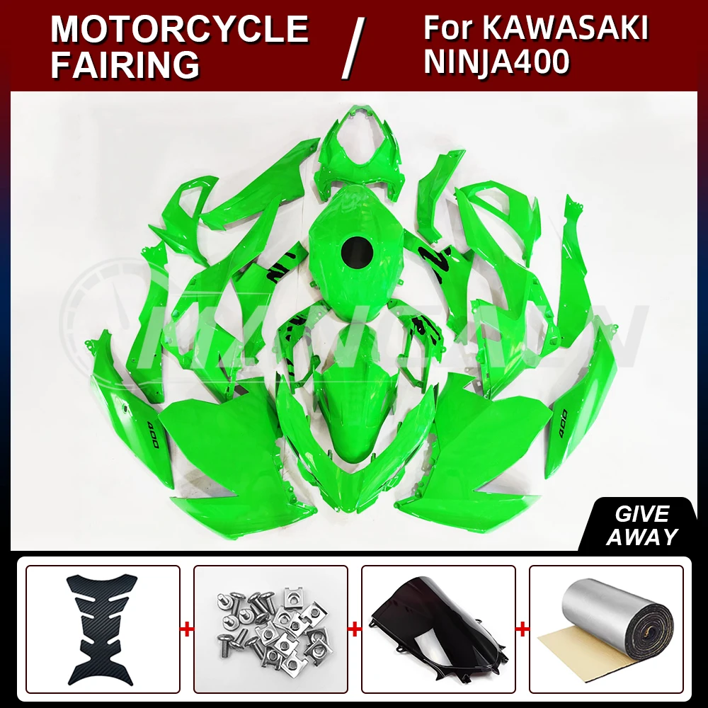 

Motorcycle fairings kit full Injection for KAWASAKI Ninja400 2018-2021 High Quality ABS Body Kit green orange black red 13 color