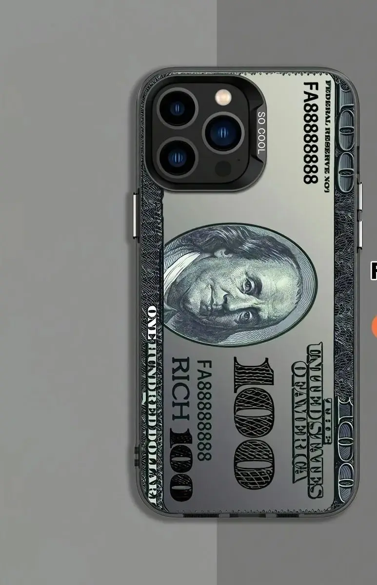 Matte Phone Case with US Dollar Bill Design