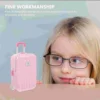 Girl Toy Suitcase Piggy Bank Shaped Coin Jar Kids Holder Home Ornament Wedding Pink Room Decoration Money Travel 6