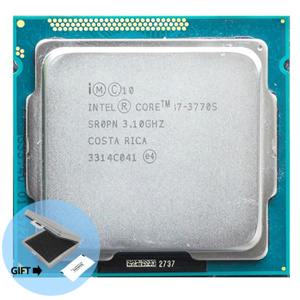 

Процессор Intel Core i7 3770S четырехъядерный 3,1 процессор для настольного компьютера ГГц L3 = 8 Мб 65 Вт Разъем LGA 1155