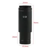 5MP USB2.0 Electronic Digital Video Microscope Camera 0.5X Eyepiece C-Mount 23.2mm Adapter 30/30.5mm Ring for Image Capture 3
