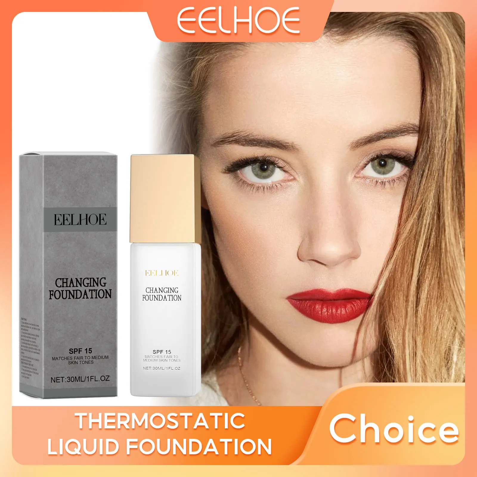 Spf 15 Colour Changing Foundation Full Coverage Waterproof Makeup Of The Face Brightening Mature Skin Foundation Cosmetics 30ml_voghion.com