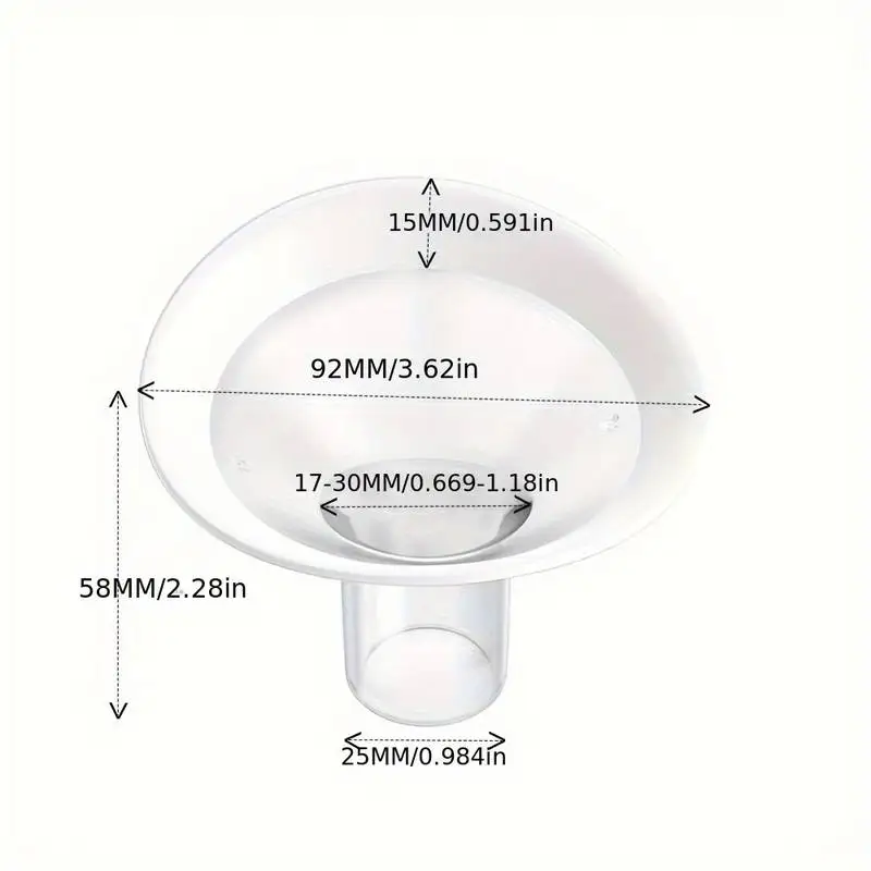 Soft Rim Flanges for Medela/Lansinoh Breast Pump PersonalFit Freestyle Maxflow Freestyle Flex Swing Maxi Connector Breast Pump Accessories,Breast Pumps