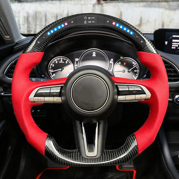 

For Mazda CX3 2020 Model 100% Real Carbon Racing Steering Wheel