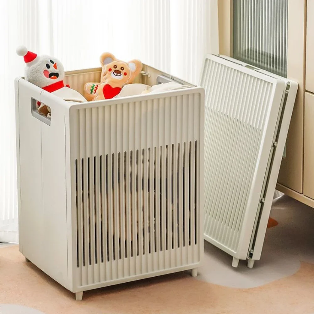 Dirty Clothes Storage Foldable Household High-Capacity Storage Basket Home Accessories Clothes Bucket Movable Laundry Basket