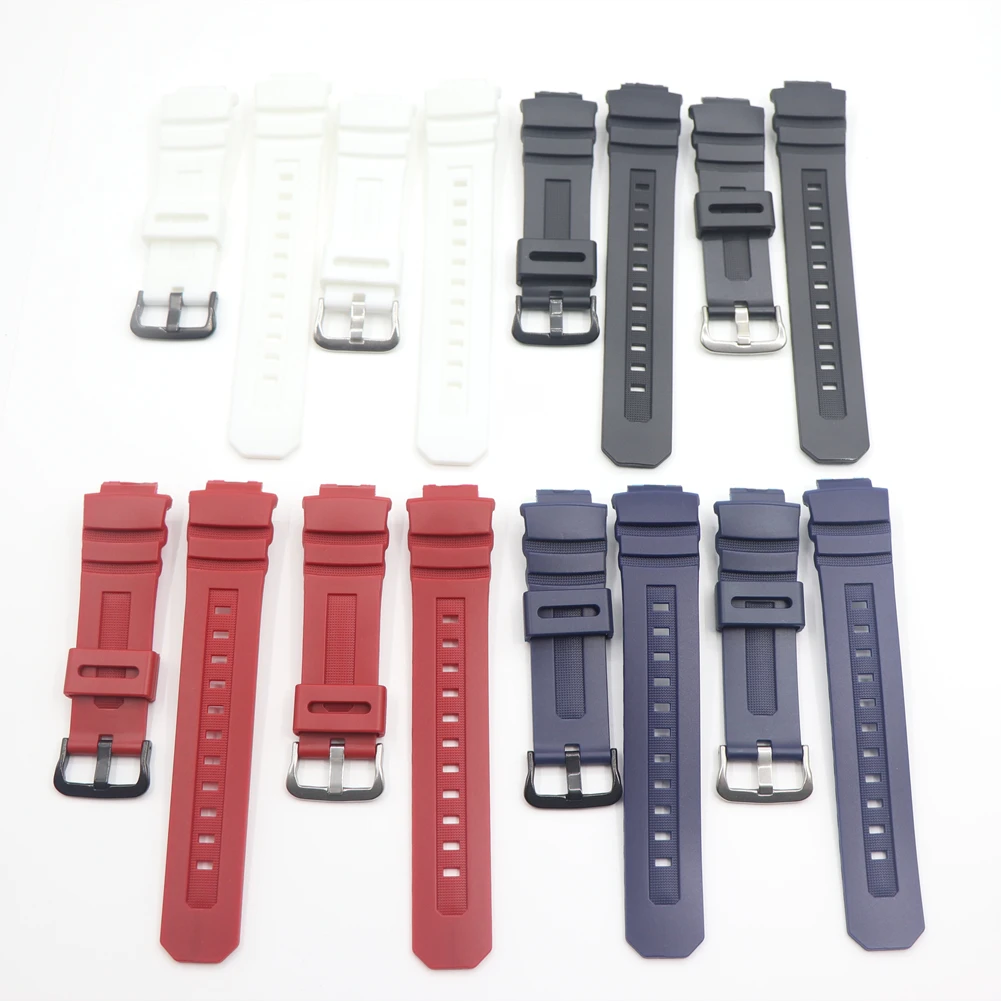 

Resin Watchband Strap for Casio G-SHOCK AW-591 AW-590 AWG-M100 101 Men Watch Band Sport Waterproof 16mm Replacement Bracelet Acc