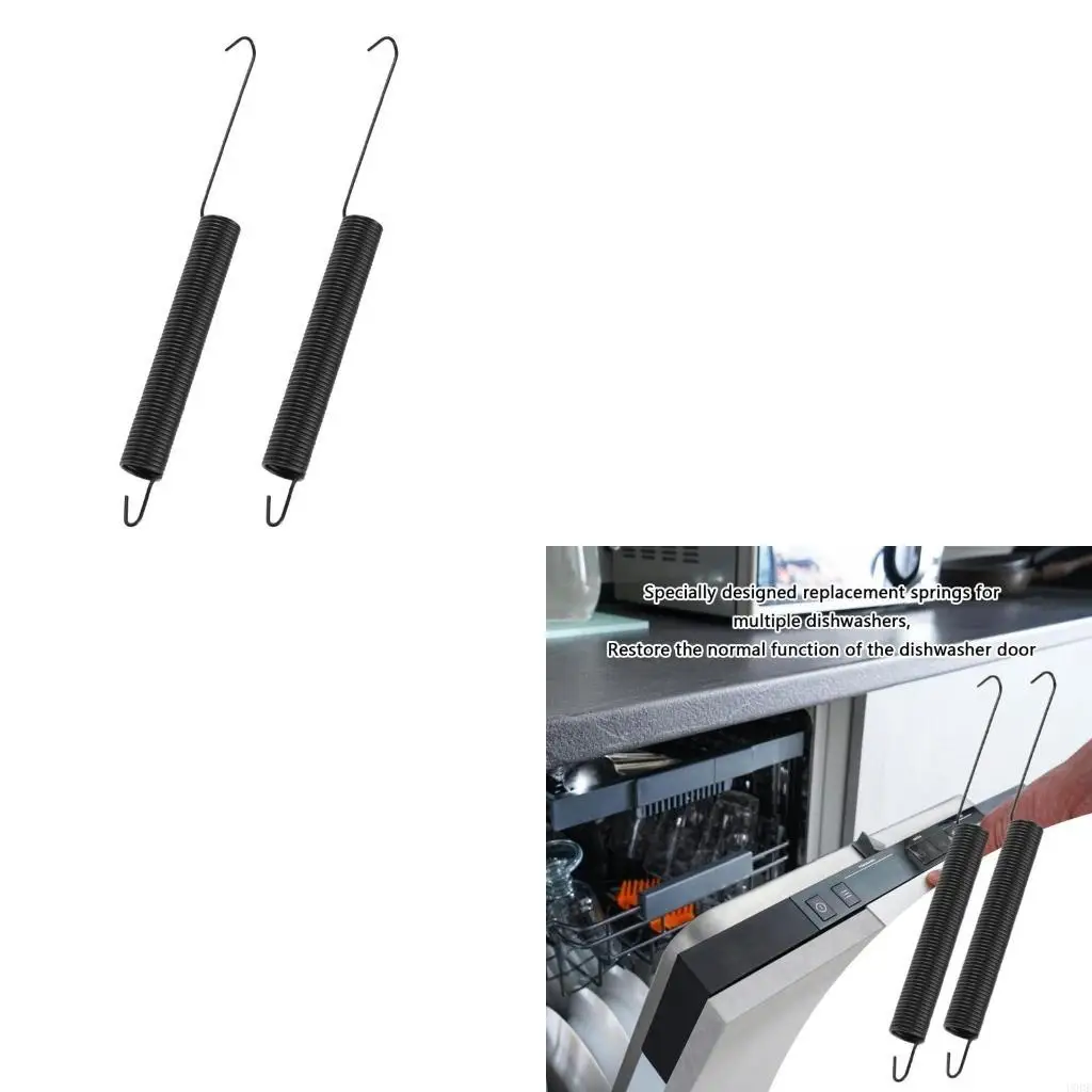 2Pcs Dishwasher Door Spring Replacement Part Bowls Washing Machine Components Home Kitchen Appliance Accessories