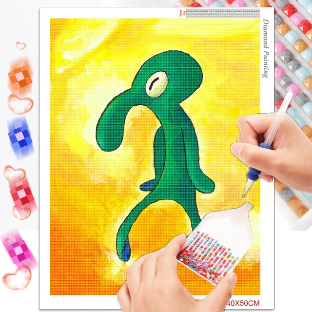 Sad Squidward Spongebob Diamond Painting 