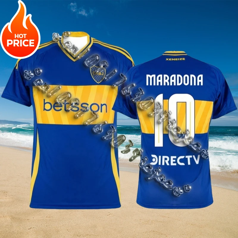 Sports Shirt Printed T Shirt Boca Juniors Soccer Uniform Men Women Youth Football Jersey Adult Breathable Quick Drying