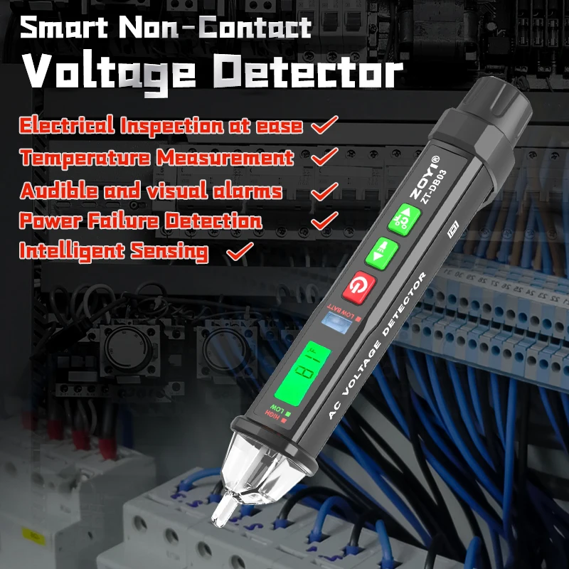 ZOYI ZT-DB03 Voltage Tester with Ambient Temperature Display,Non