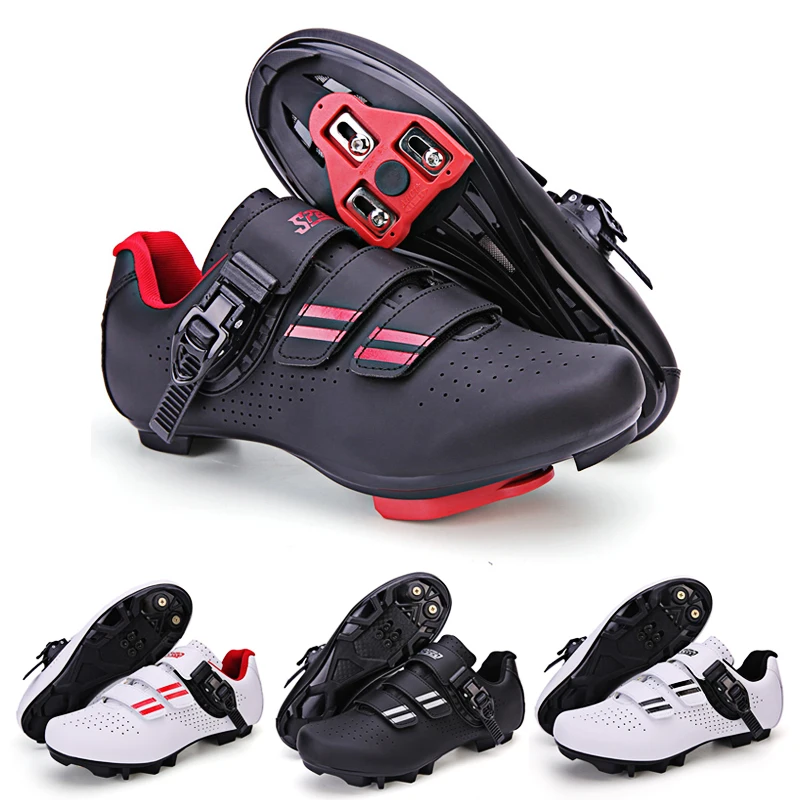 

MTB Shoes Bicycle Speed Sneakers Men Flat Road Bike Boots Cycling Shoes Cleats Pedal Spd Mountain Biking Sneakers Women Racing
