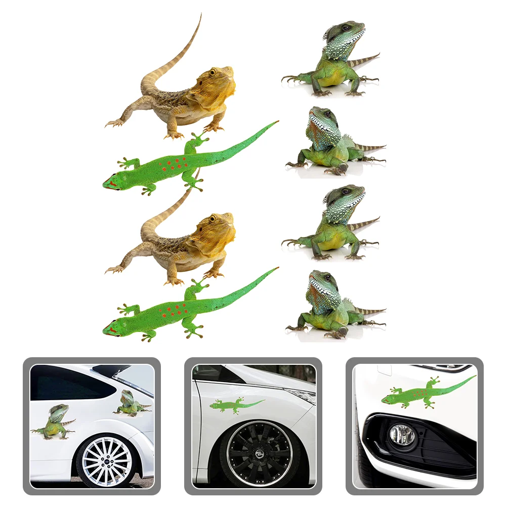 

2 Sets Lizard Sticker 3d Lizard Car Decal Funny Car Decal For Car Truck Van