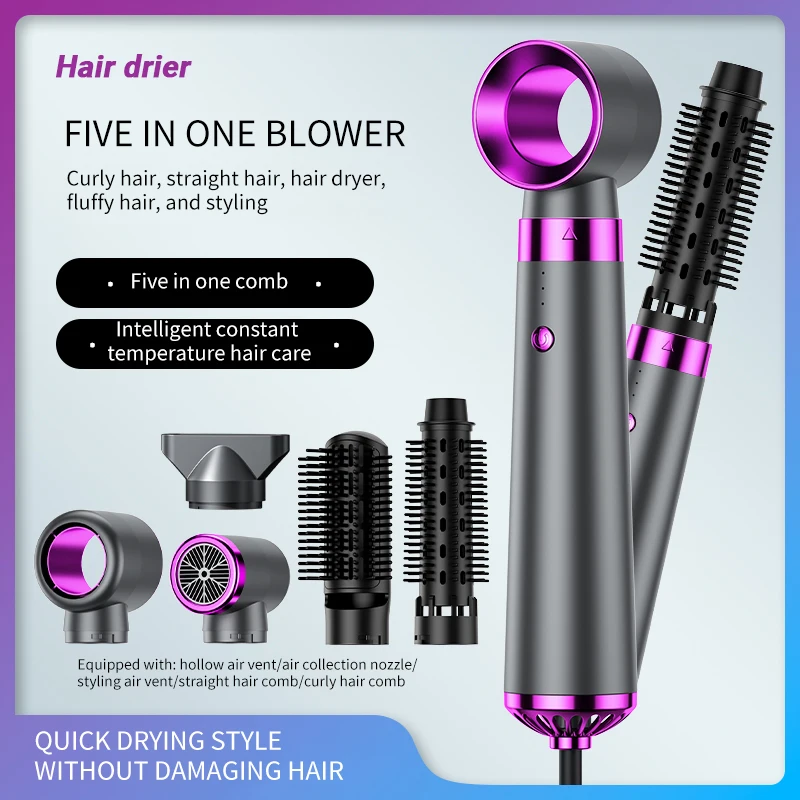 Hot Air Comb KS-Q7 Multi-purpose With Five Functions Convenient Functions hot air comb