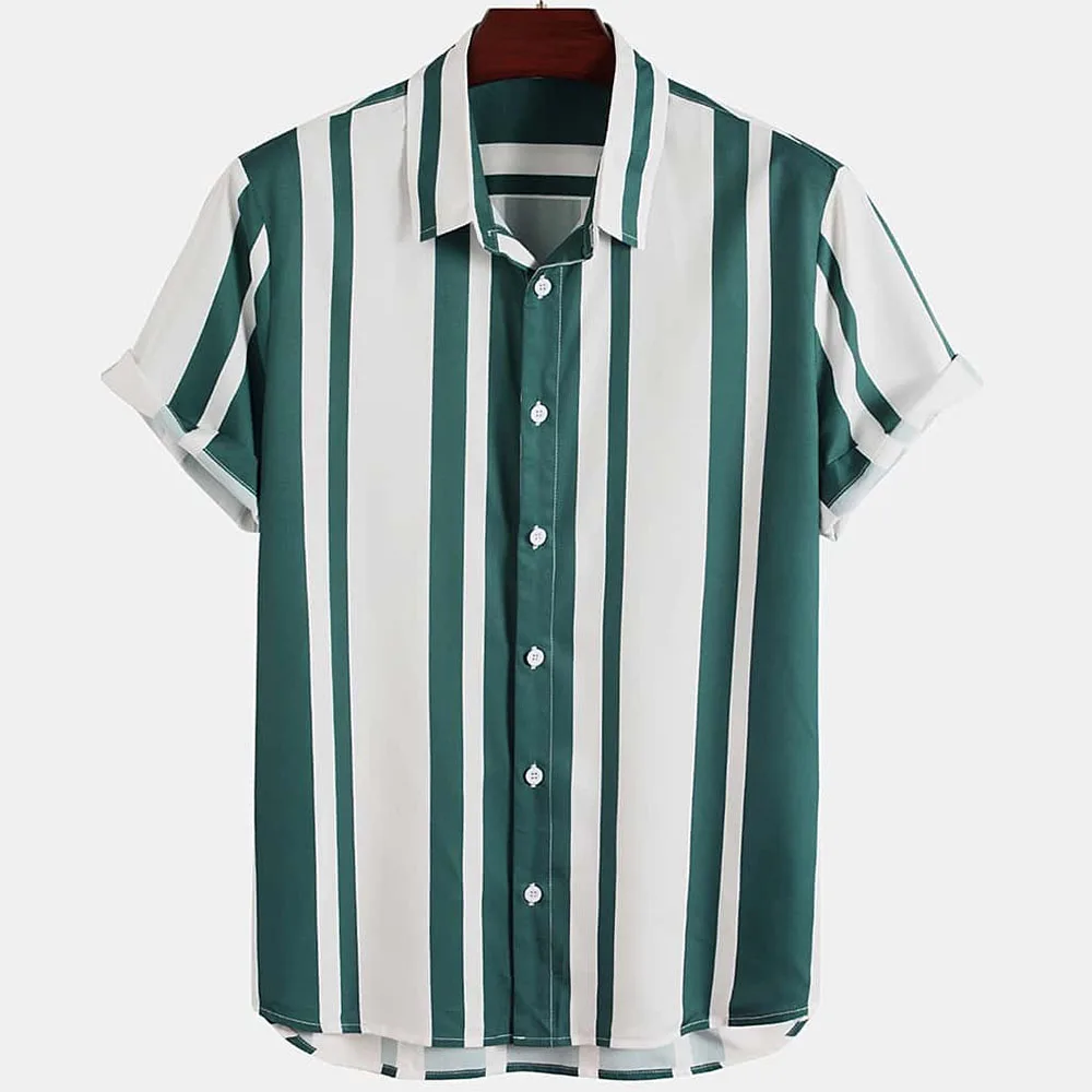 Casual Short Sleeved Shirt Short Sleeved Shirt Hawaiian Shirt for Men