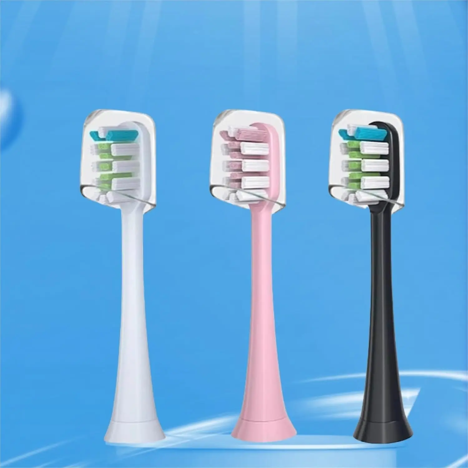 전동 칫솔 액세서리 칫솔 헤드 SOOCAS V1 V2 소닉 전동 칫솔과 호환 가능, 클린 헤드