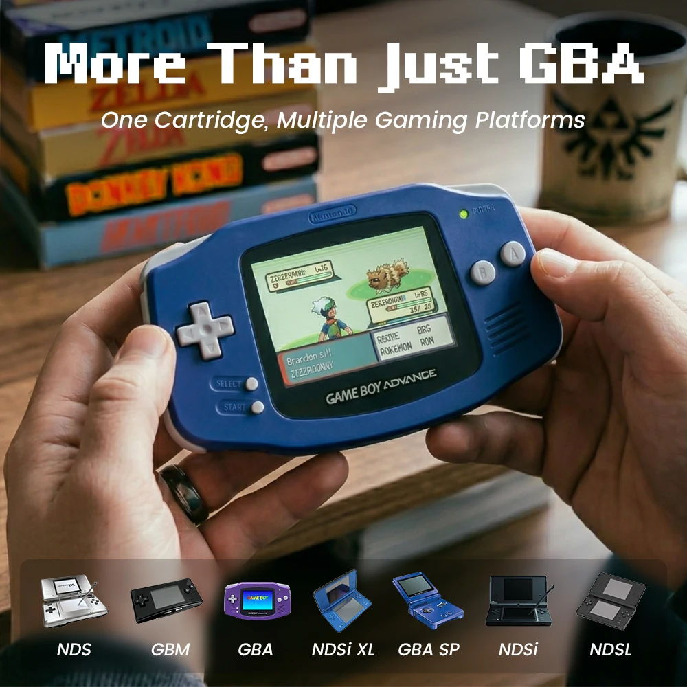 Cartuccia di Giochi Retro SuperFW 5000 in 1, Scheda Flash GBA con Scheda TF da 8G e Flash RTC per Console di Gioco Portatili GBA/GBA SP/NDS - immagine 6
