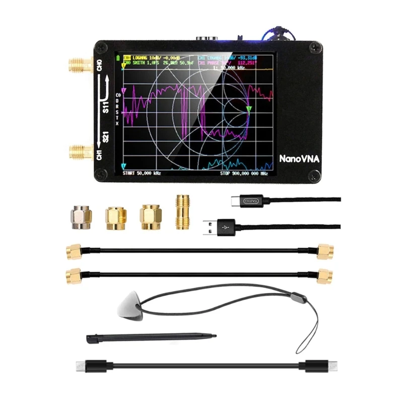 

TFT- Touch-Screen Standing Shortwave MF-HF VHF-UHF Antenna Analyzer Tester
