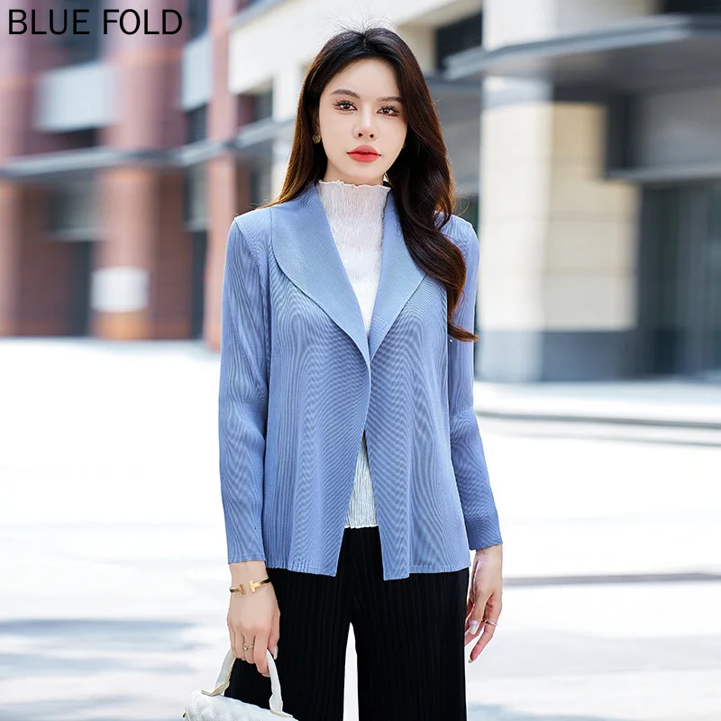 

Miyake Fashion Pleated High-end Jacket Women's Clothing Design Sense Niche Spring and Autumn Commuting, All-Match Small Suit