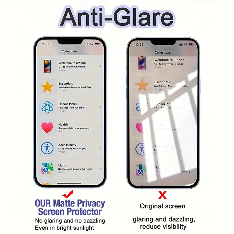 Full Cover Matte Privacy Screen Protector For iPhone 15 17 18 16 Pro 13 12 11 14 Pro Max 8 7 Plus 16e Air SE XS XR Anti-Spy Film - Image 2