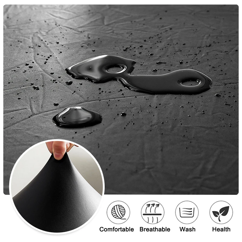 Waterproof Club Chair Slipcover Faux Leather Tub Chair Cover Barrel Chair Slipcover Half Round Armchair Cover for Living Room 4