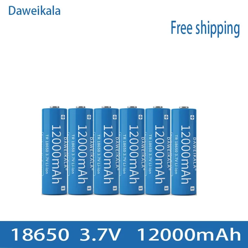 18650 3.7V 12000mAh Rechargeable Battery For Flashlight Torch headlamp Li-ion Rechargeable Battery drop rechargeable lithium batteries