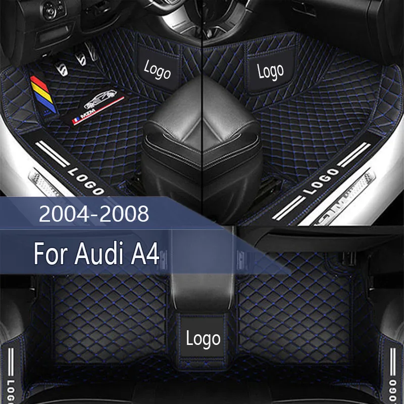 

Car Floor Mats For Audi A4 MK3 B7 8E 2004 2005 2006 2007 2008 Custom Auto Foot Pads Automobile Carpet Cover Interior Accessories