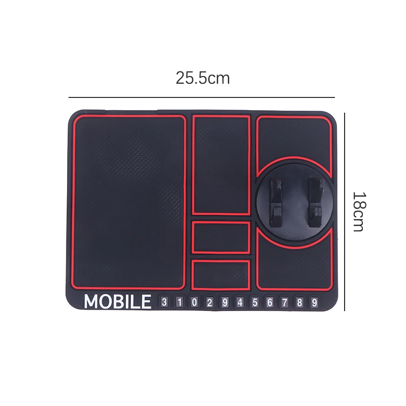 360 Degree Rotating Navigation Bracket Car Dashboard Storage Pad Multifunctional Anti-Slip Mat Phone Holder