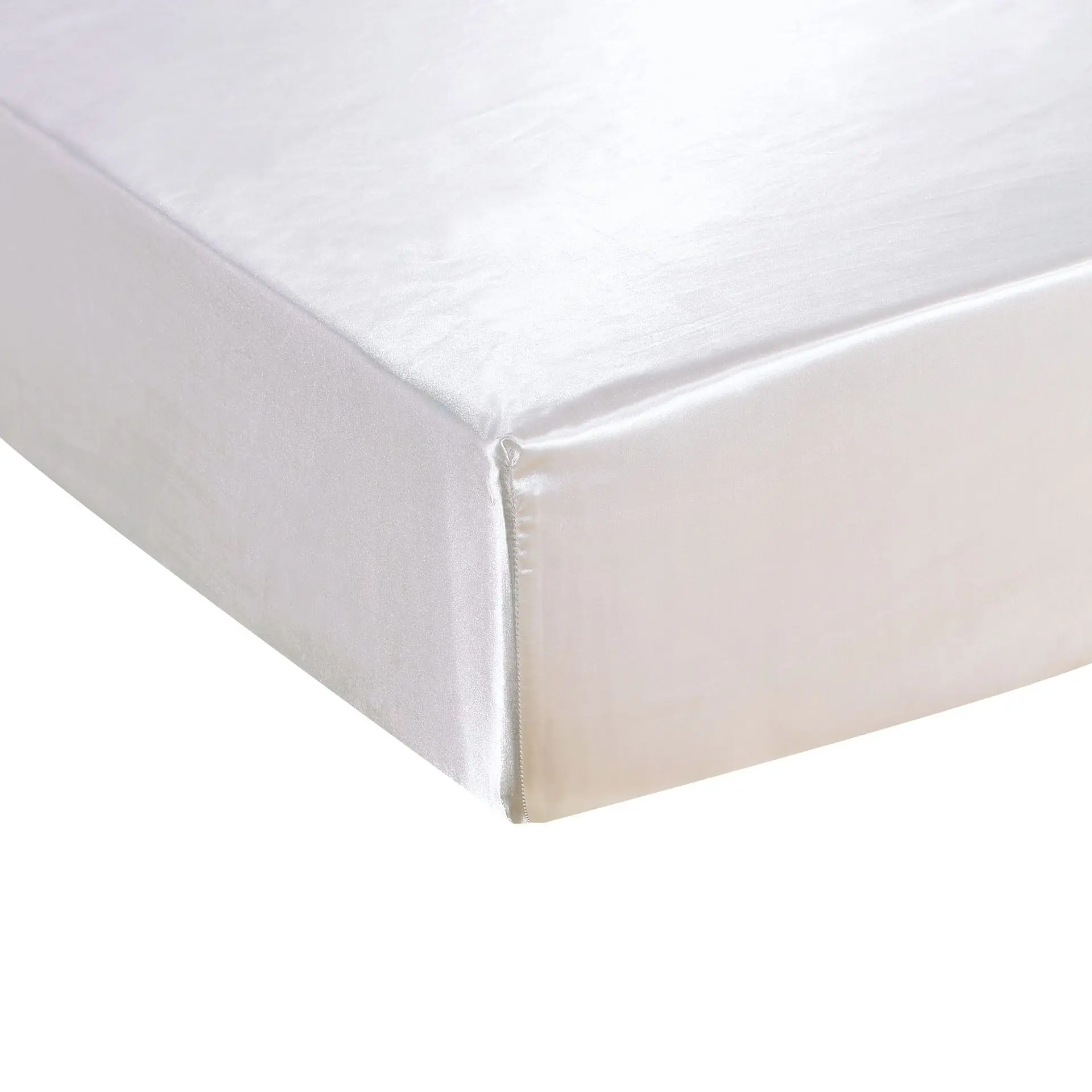 Satin Fitted Sheet Queen Deep Pocket Single  Mattress Cover Breathable Soft Comfortable Bed Set Sheet NO Pillowcase 90  160x200 3