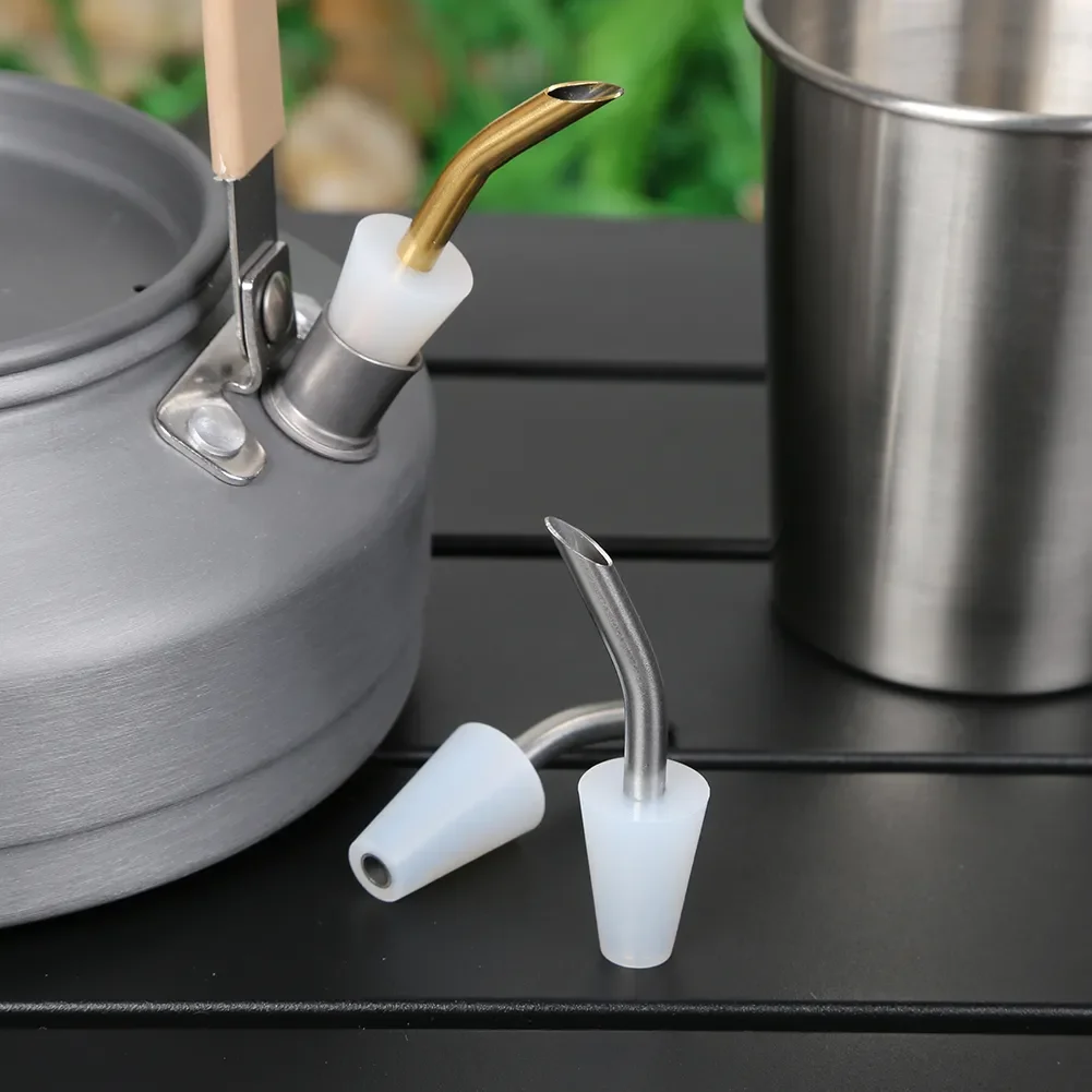 

Camping Kettle Spout Portable Hand Drip Coffee Filter Teapot Extension Tube Nozzle Coffee Pot Pinic Outdoor Camping Accessories