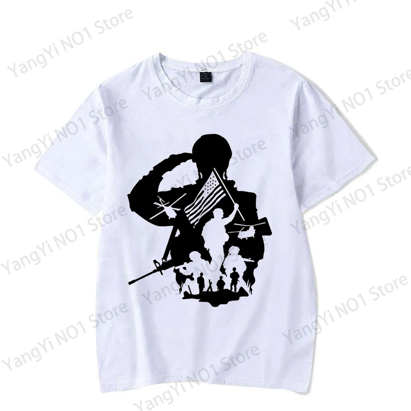 Patriotic Soldier Silhouette Memorial Day T-Shirt