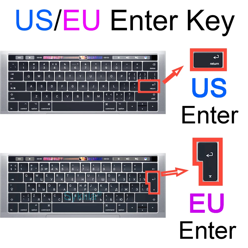 Keyboard Silicone Cover for Macbook Air 13 M1 15 M2 11 Pro 13 14 M2 Max Pro 16 15 17 12