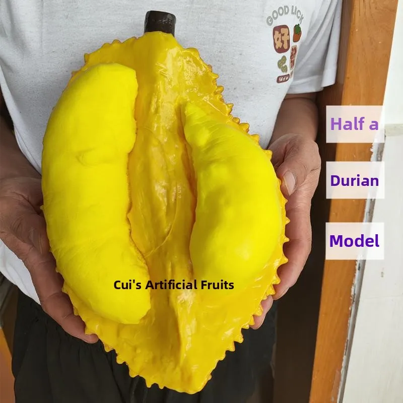 Ultra Soft Fake Durian Meat Model Decorations Simulated  Mountain Durian Fruit Display Props for Fruit ops Window Decora...