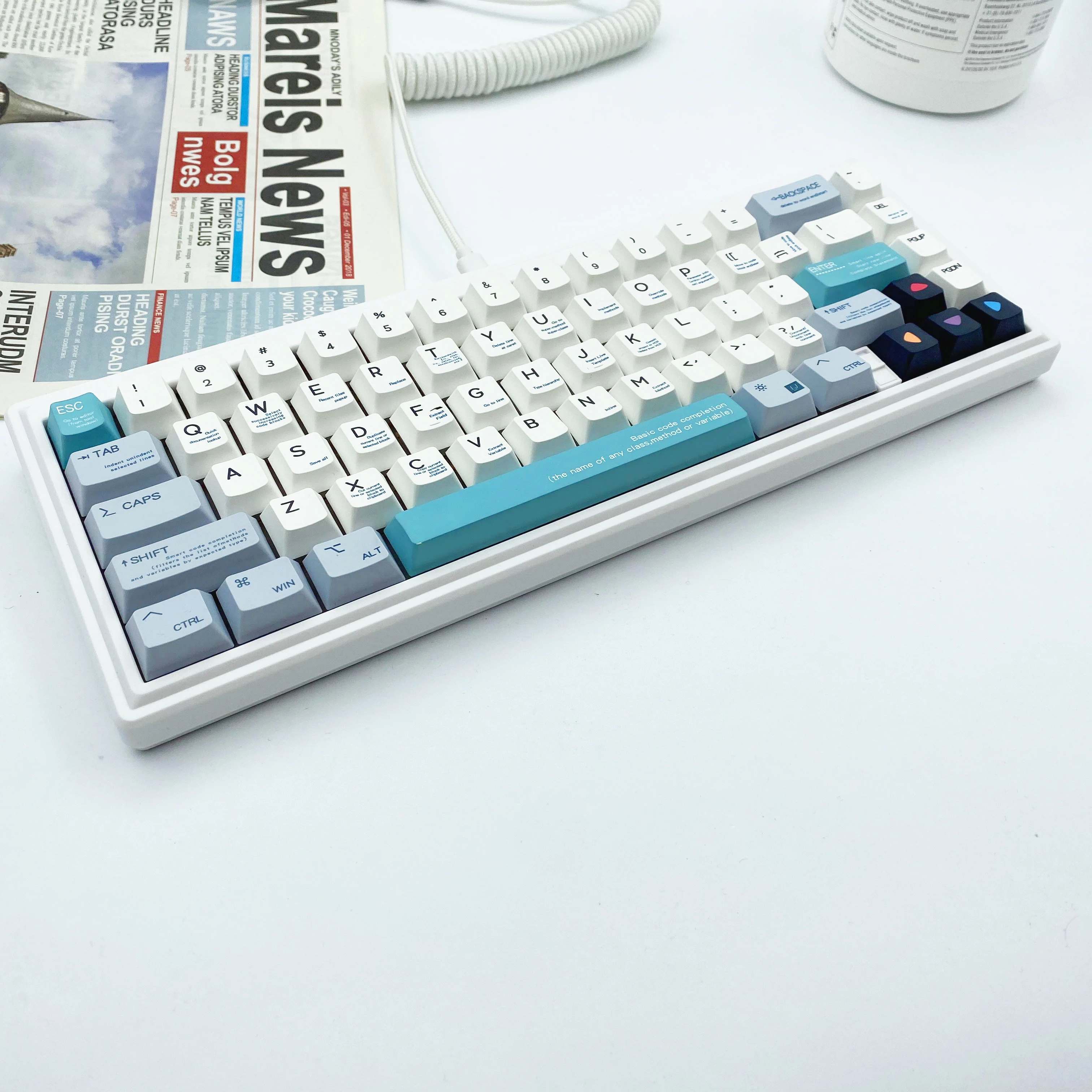 

GAS67 Hot Swappable Customized Mechanical Keyboard Gasket Structure Type-C RGB Compatiable With 3/5 Pins For Cherry Gateron Kail