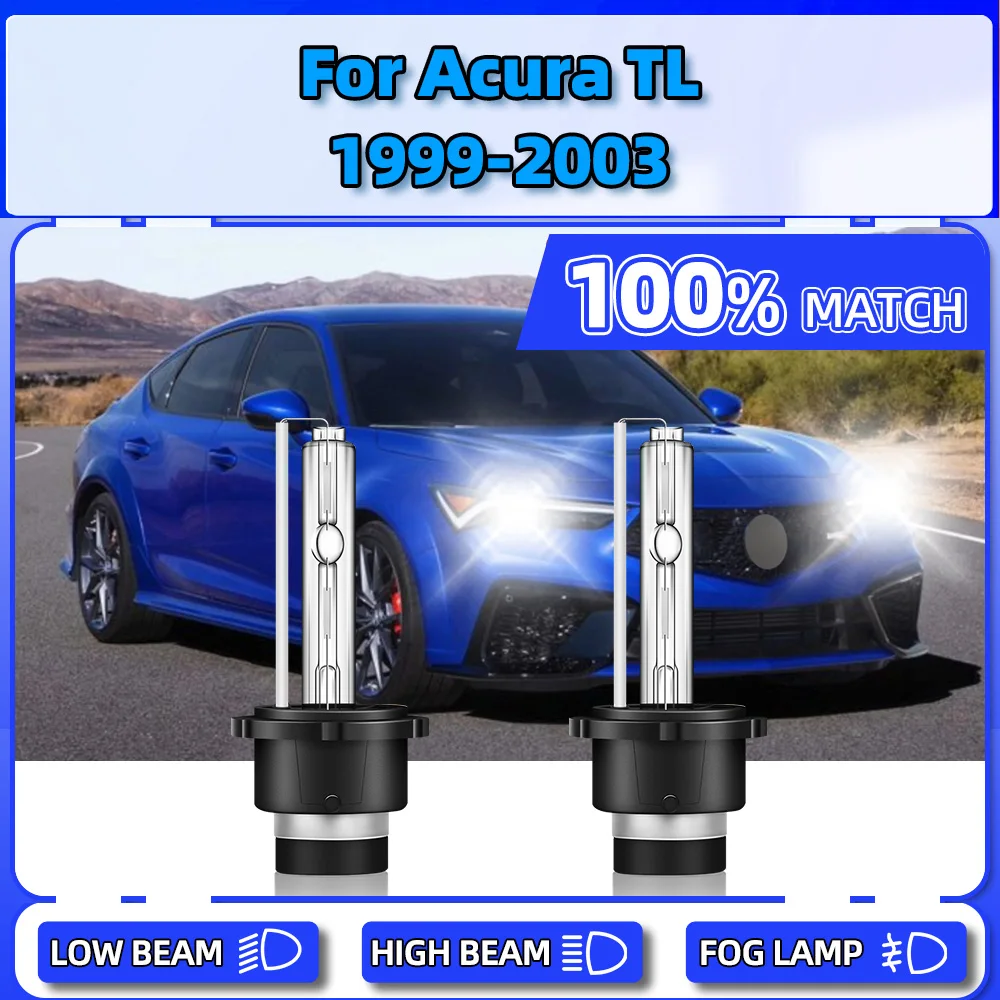 

2PCS Auto Xenon HID Headlight Bulbs 12V Car Headlamps 6000K White Xenon Front Lamps For Acura TL 1999 2000 2001 2002 2003