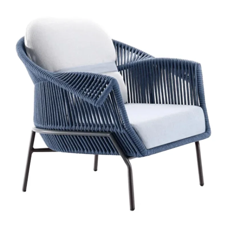 Single Nordic Outdoor Sofa Unique Fancy Individual Loveseat Outdoor Sofa House Lounge Kanepe Hotel Furniture