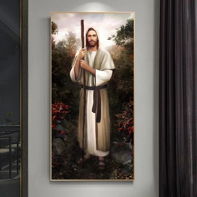 

Save The World Figure Jesus Canvas Painting on The Wall Art Religion Posters Prints Wall Pictures for Living Room Home Decor