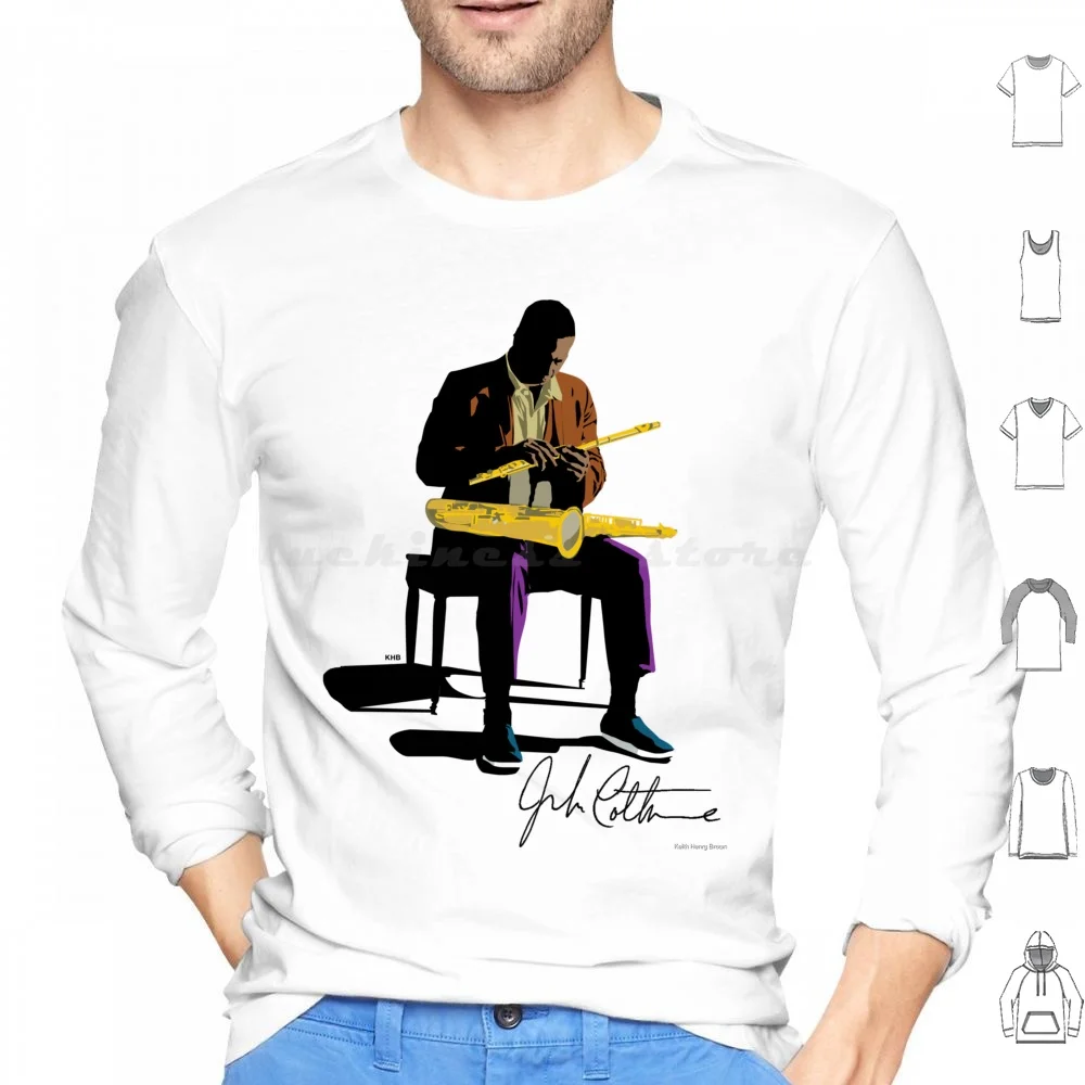 

John Coltane Hoodie cotton Long Sleeve