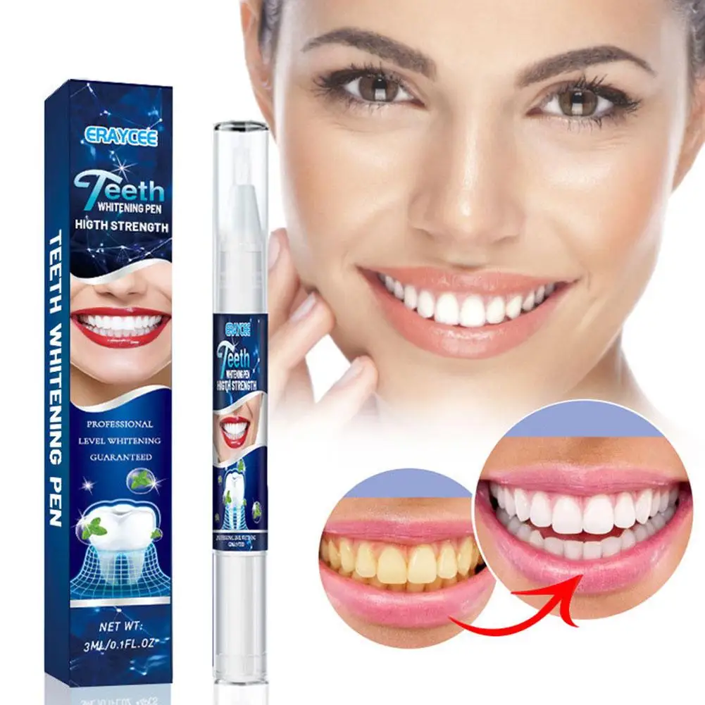 

1/4pcs 4ML Oral Care Pen Creative Effective Easy to Painless Teeth Brush Stains Carry Whitening Plaque Remove Care P9H3