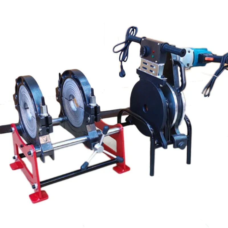 1.8KW/2.1KW/3KW PE Pipe Manual Butt Welding Machine 63-160/250 Hot Melt Hand Double Column Pipe Welding Machine 4