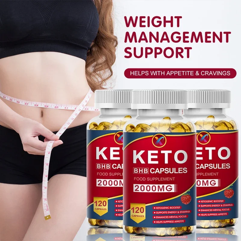 

Fat Burning Supplement KETO BHB Capsules - Promotes Weight Management