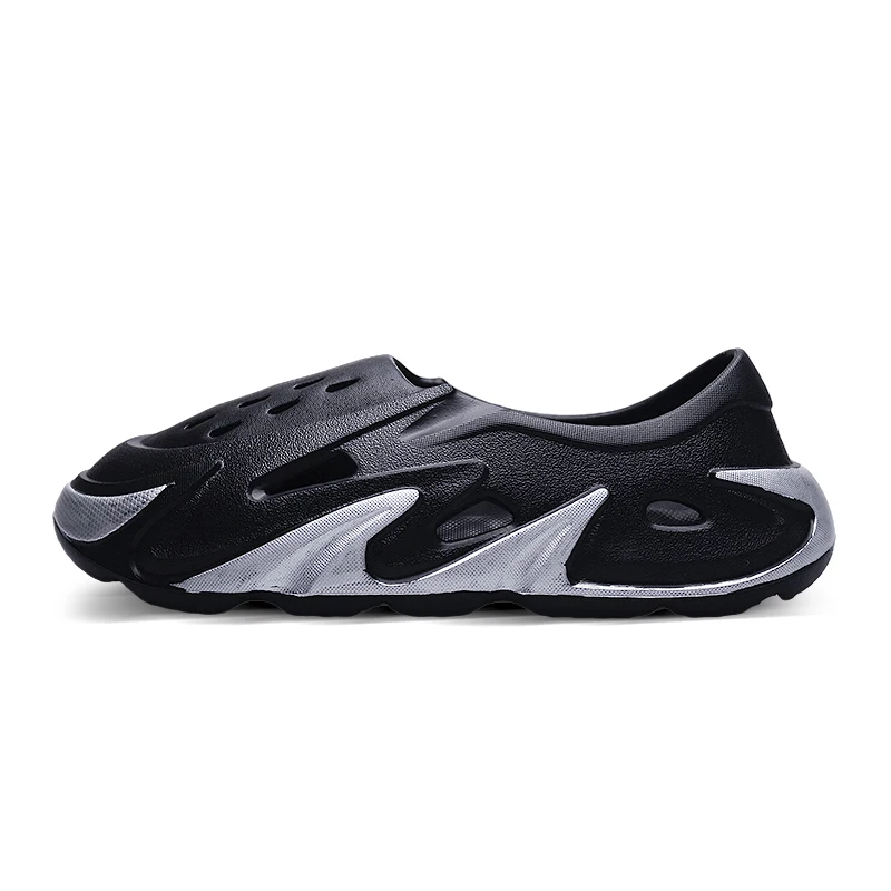 Summer Mens Casual Shoes Hollow Hole Shoes Platform Sandals Sports Slippers