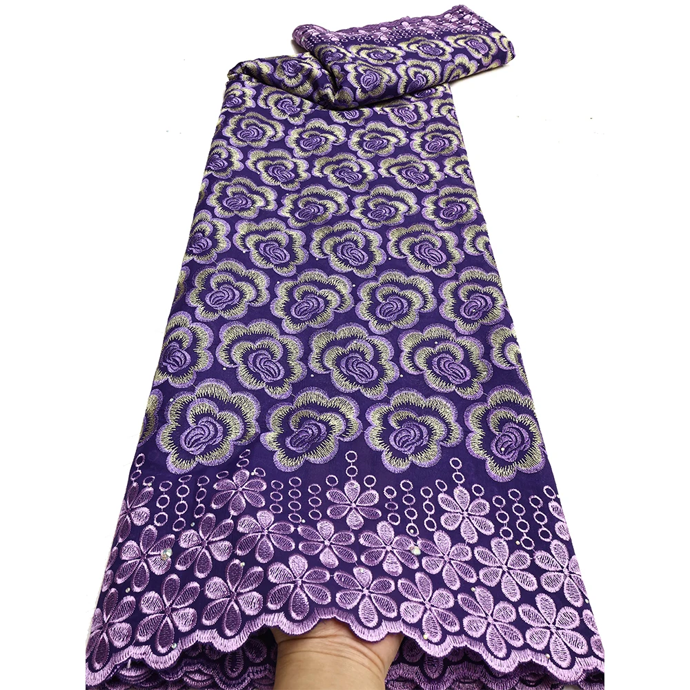 Cotton Voile Lace Fabric Swiss Voile Lace African Cotton Embroidery for Bridal Evening Dress Sew