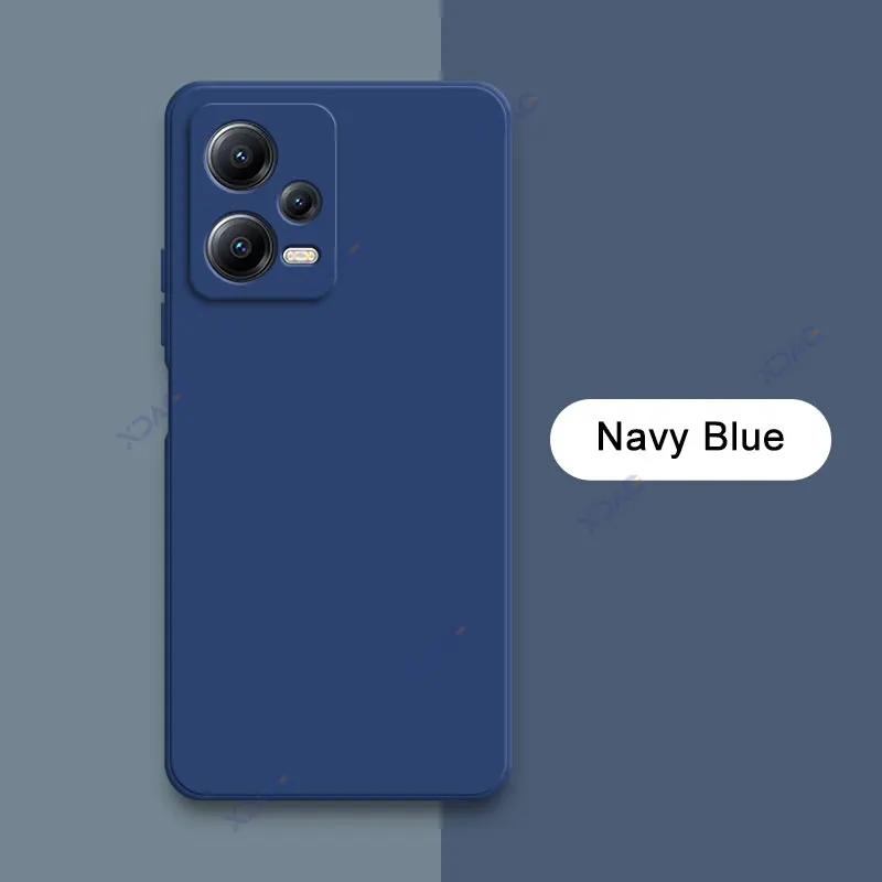Luxury Double Liner Square Liquid Silicone Phone Case - 360° Soft Shockproof Design