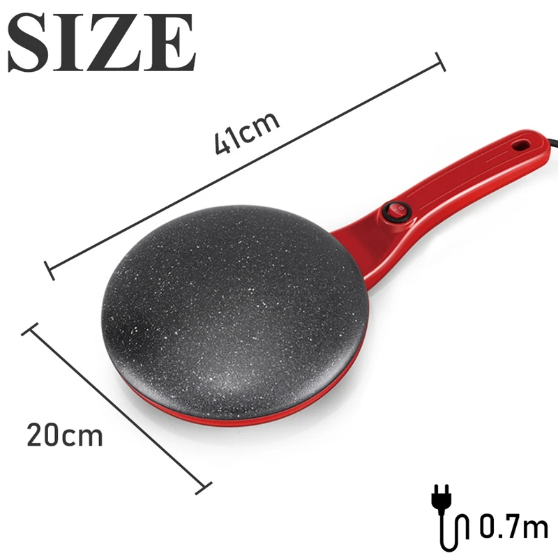 Electric Crepe Maker Machine Pancake Pan Non-Stick Griddle Baking Pan Cake Machine Kitchen Cooking Pie Frying EU Plug