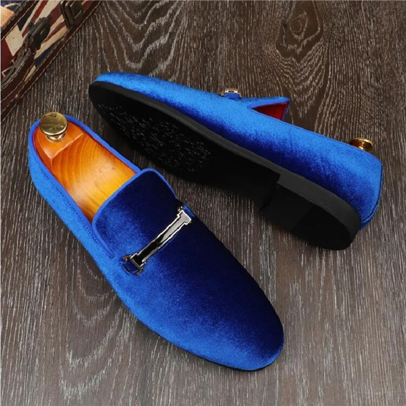 Luxury Designer Fashion Pointed Black Blue Red Velvet Shoes Men Casual  Loafers Formal Dress Footwear Sapatos Tenis Masculino - AliExpress 322